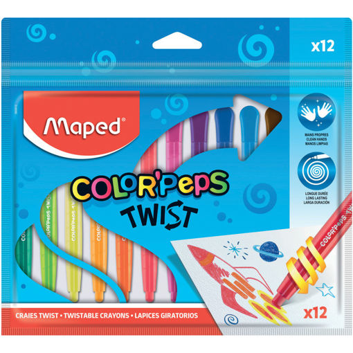 Picture of MAPED TWISTABLE CRAYONS X12